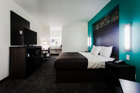 Basic Room, 1 King Bed | Desk, laptop workspace, blackout drapes, free cribs/infant beds