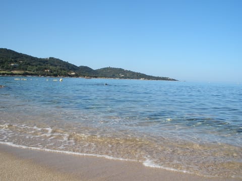 Private beach nearby, white sand