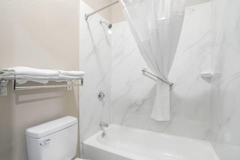 Room, 2 Queen Beds, Non Smoking (Upgrade) | Desk, laptop workspace, iron/ironing board, free WiFi