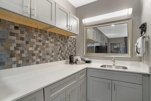 Room, 2 Queen Beds, Non Smoking (Upgrade) | Desk, laptop workspace, iron/ironing board, free WiFi