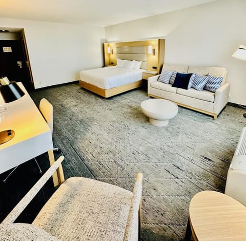 Premium Room, 1 King Bed | Pillowtop beds, desk, blackout drapes, iron/ironing board