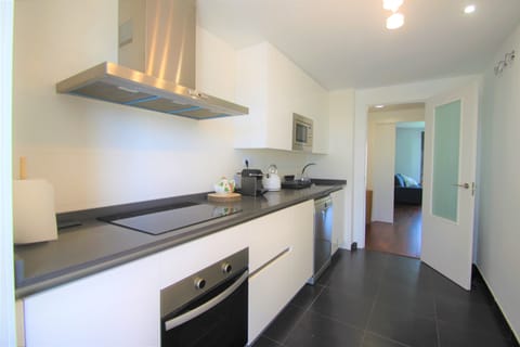 Apartment, 3 Bedrooms, Terrace, Partial Sea View | Private kitchenette | Full-size fridge, microwave, oven, stovetop