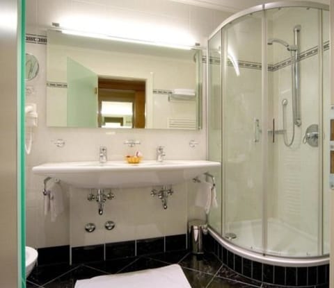 Hair dryer, bathrobes, slippers, bidet