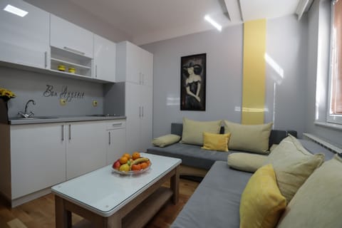 Apartment (4 adults) | Private kitchen | Fridge, electric kettle