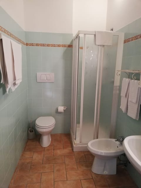 Free toiletries, hair dryer, bidet, towels