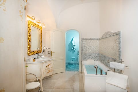 Romantic Suite, 1 Bedroom, Balcony, Sea View | Bathroom | Designer toiletries, hair dryer, slippers, bidet