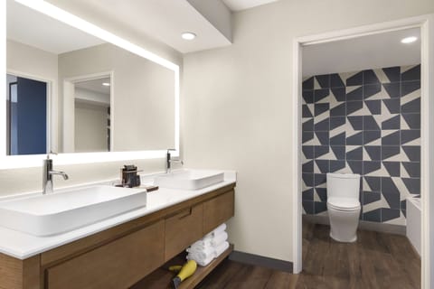 Premium Suite (King) | Bathroom | Shower, rainfall showerhead, designer toiletries, hair dryer