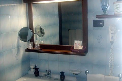 Shower, free toiletries, hair dryer, bidet