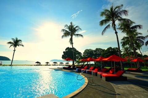2 outdoor pools, pool umbrellas, sun loungers