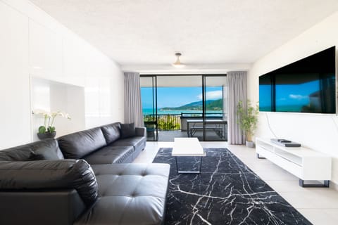 Superior Apartment, 1 Bedroom, Ocean View | Living area | 0-inch TV with digital channels