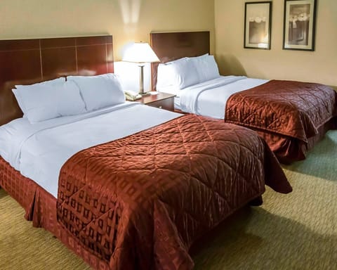 Desk, laptop workspace, blackout drapes, soundproofing