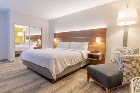 In-room safe, laptop workspace, iron/ironing board, cribs (free)