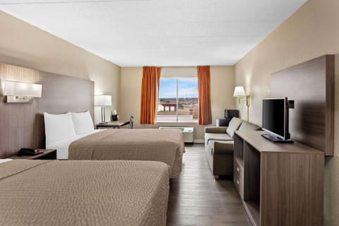 Standard Room, 2 Queen Beds, Non Smoking | Desk, iron/ironing board, cribs/infant beds, rollaway beds