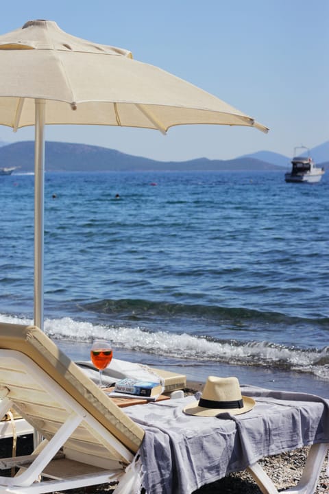 Private beach