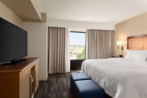 Desk, laptop workspace, blackout drapes, soundproofing