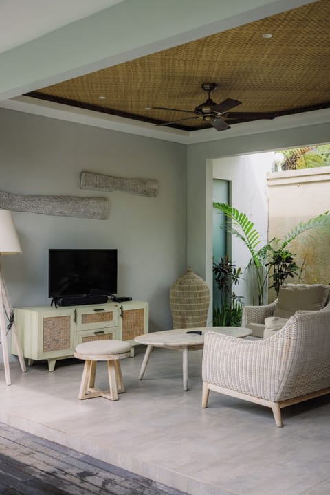 Three Bedroom Villa with Private Pool | Living area | LED TV