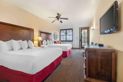 In-room safe, desk, iron/ironing board, free cribs/infant beds