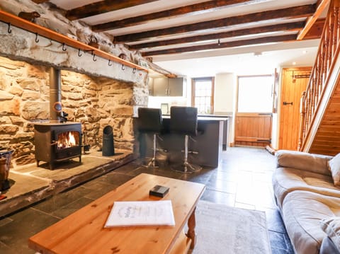 Cottage | Living area | TV, fireplace