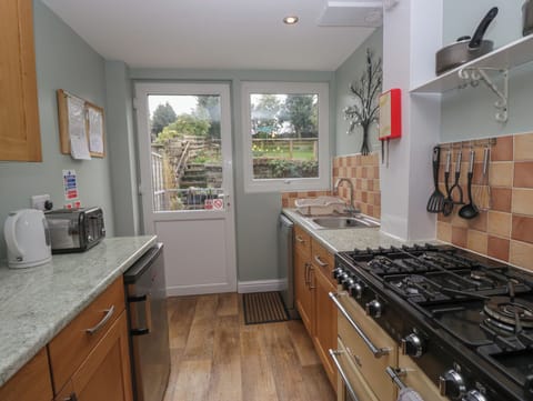 Dishwasher, highchair, cookware/dishes/utensils