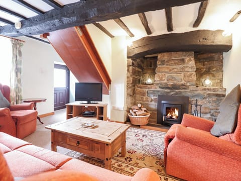 Cottage | Living area | Fireplace
