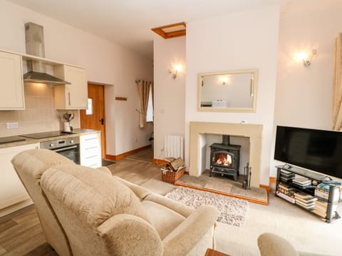 Cottage | Living room | Fireplace, DVD player