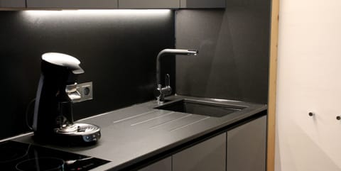 Design Studio | Private kitchen | Fridge, stovetop, dishwasher, coffee/tea maker