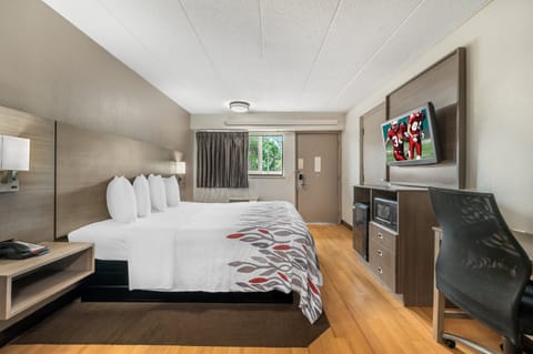 Deluxe Room, 1 King Bed, Accessible (Roll-In Shower, Smoke Free) | In-room safe, desk, laptop workspace, blackout drapes