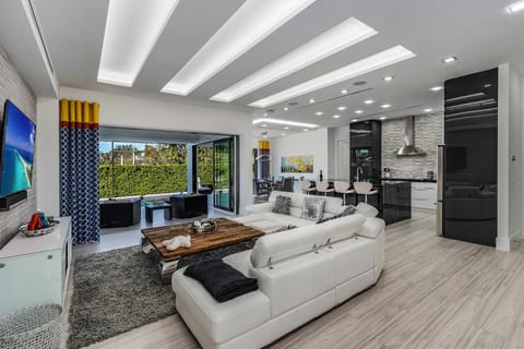 Luxury House | Living area | Flat-screen TV, fireplace