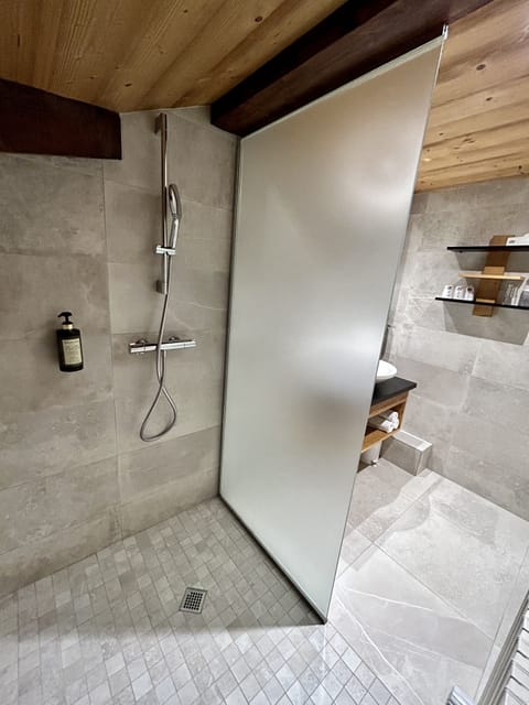 Superior Triple Room | Bathroom | Hydromassage showerhead, free toiletries, hair dryer, bathrobes