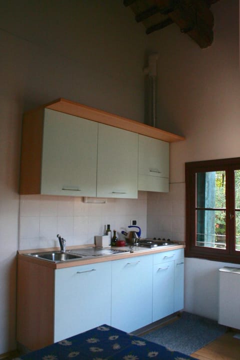 Fridge, stovetop, cookware/dishes/utensils