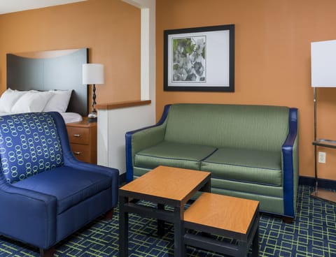 Studio Suite, 1 King Bed with Sofa bed | Living area | LCD TV, pay movies