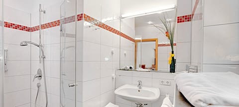 Free toiletries, hair dryer, slippers, towels