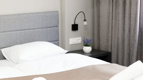 Deluxe Double Room | Minibar, in-room safe, desk, blackout drapes