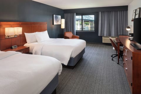 Room, 2 Queen Beds, River View | Hypo-allergenic bedding, in-room safe, desk, laptop workspace