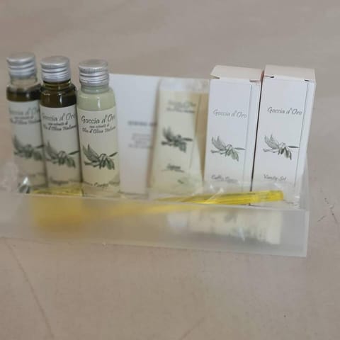 Junior Double Room, Balcony, Garden View | Bathroom amenities | Shower, rainfall showerhead, free toiletries, hair dryer