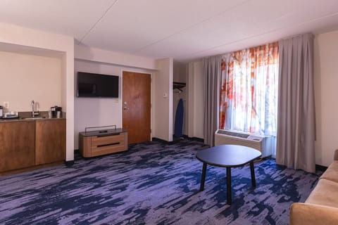 Suite, 1 King Bed with Sofa bed | Premium bedding, down comforters, Select Comfort beds, desk