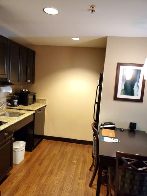 Suite, Accessible, Non Smoking | Private kitchen | Full-size fridge, microwave, stovetop, dishwasher