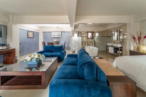 Deluxe Studio Suite, 1 King Bed | In-room safe, soundproofing, free cribs/infant beds, free WiFi