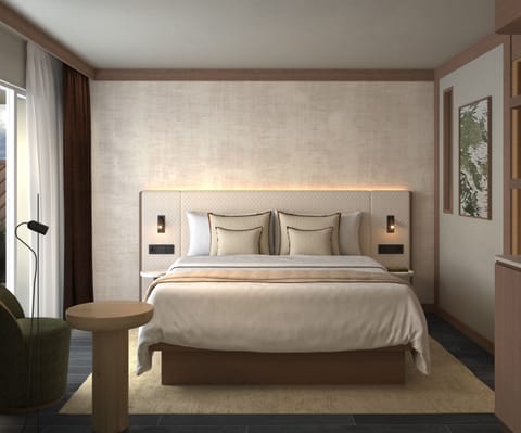 Premium bedding, down comforters, minibar, in-room safe
