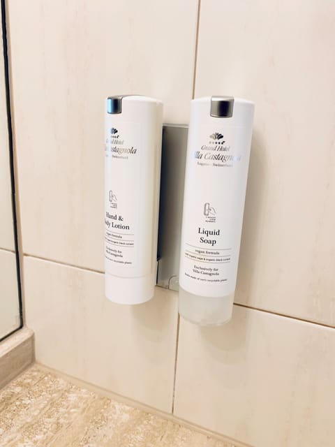 Free toiletries, hair dryer, bathrobes, slippers