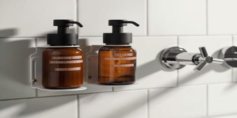 Free toiletries, hair dryer, towels