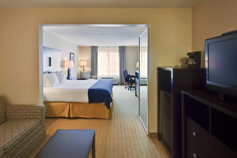 In-room safe, desk, iron/ironing board, cribs (free)