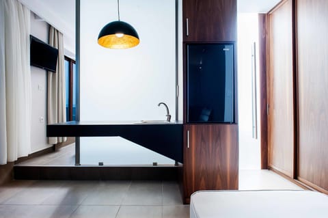 Junior Suite, Jetted Tub, Sea View | Living area | LCD TV