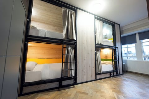 Japanese-style Shared Dormitory, Mixed Dorm, Ensuite | Blackout drapes, iron/ironing board, free WiFi, bed sheets