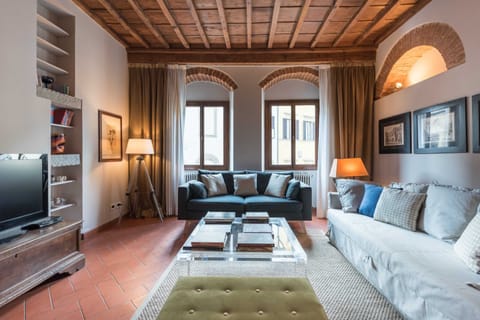 Deluxe Apartment, 2 Bedrooms, City View | Living room | Flat-screen TV, fireplace, iPod dock, MP3 dock