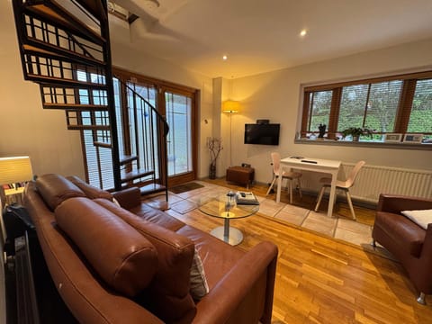 Superior Cottage, 1 King Bed, Non Smoking, Garden Area | Living area