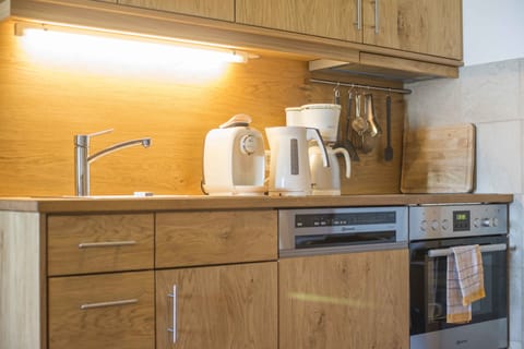 Standard Apartment, 2 Bedrooms, Kitchenette, Mountain View (Schwalbennest) | Private kitchenette | Full-size fridge, microwave, espresso maker, coffee/tea maker