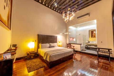 Egyptian cotton sheets, premium bedding, down comforters, free minibar