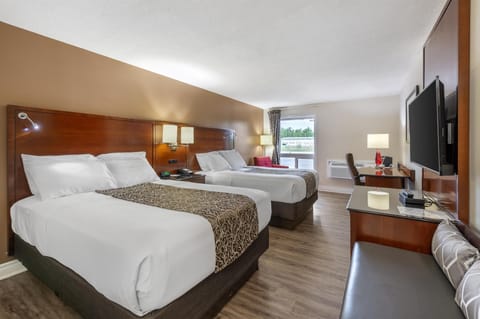 Standard Room, 2 Double Beds, Non Smoking, Refrigerator & Microwave | Premium bedding, Select Comfort beds, desk, laptop workspace