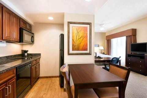 Studio Suite, 1 King Bed, Non Smoking | Private kitchen | Full-size fridge, microwave, stovetop, dishwasher